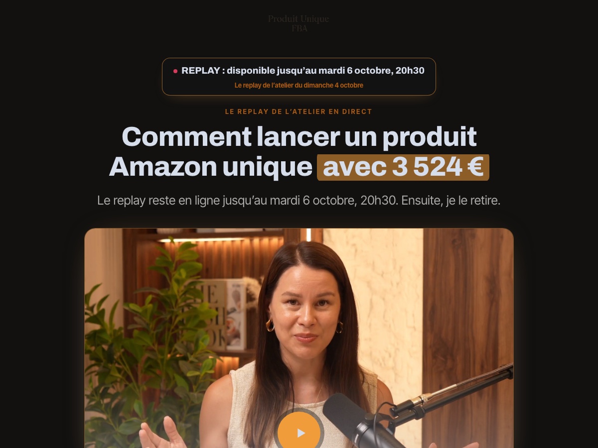 Aperçu : replay et candidature